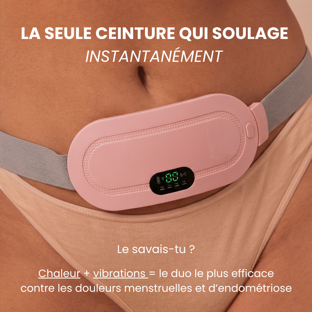 Cyclicare - Ceinture chauffante et massante menstruelle