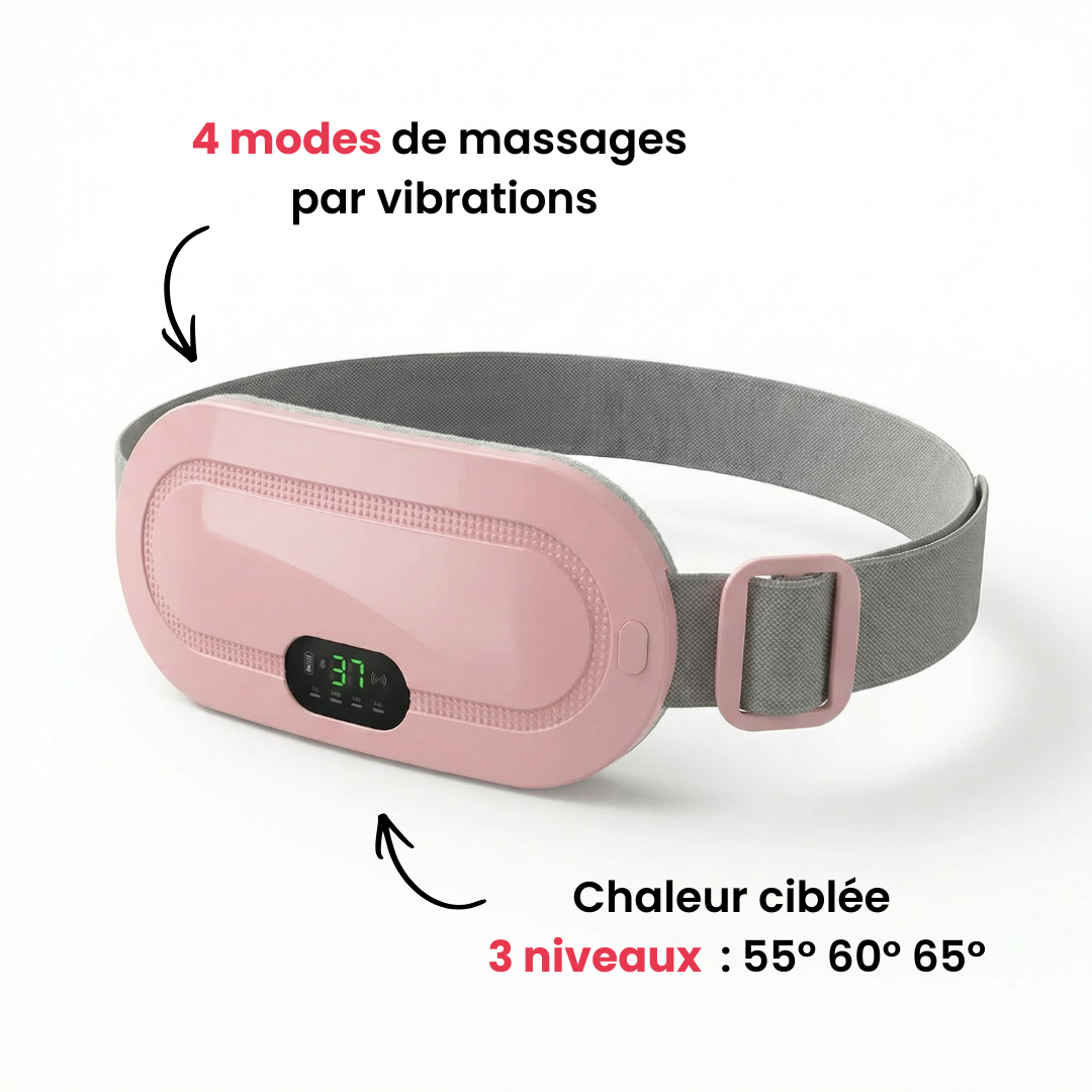 Cyclicare - Ceinture chauffante et massante menstruelle